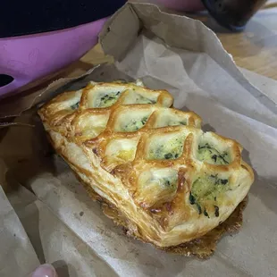 Spinach and cheese pastry