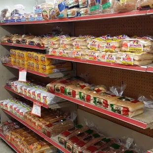 a variety of breads and sandwiches