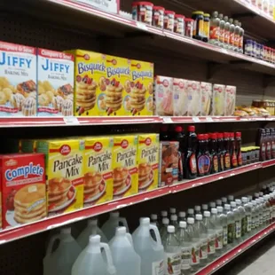 a variety of food items