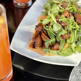 Roasted Carrot Humus Salad