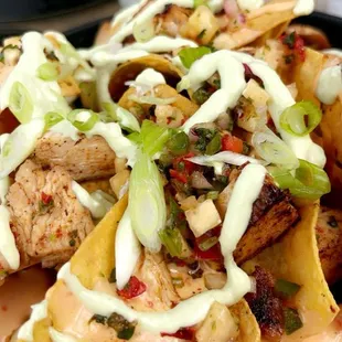 Southwest Nachos with Chicken!