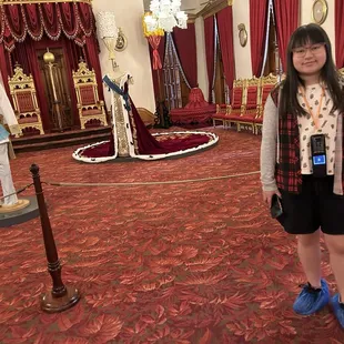 Granddaughter Sachi fronting Queen Kapiolani &amp; King Kalākaua coronation formal clothing