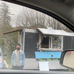 Outside of food truck