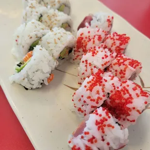 sashimi, sushi, sushi and sashimi, food