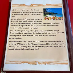 Interesting story behind the restaurant