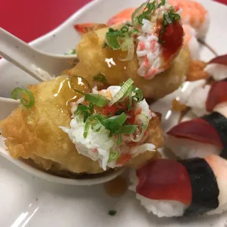 2 Piece Tempura Upside Down Shrimp Nigiri