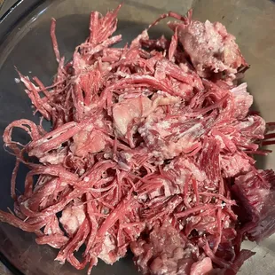 This was cut across the grain! Corned beef. STRINGY!!