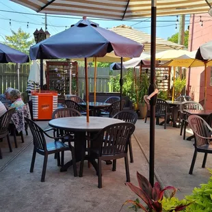 Back view of patio
