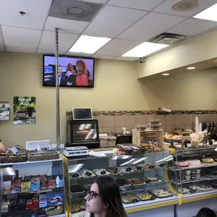 a woman ordering food