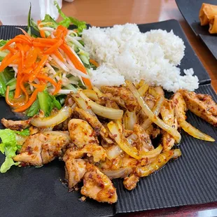 Lemon grass chicken plate