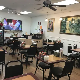 A shot of the dining room.