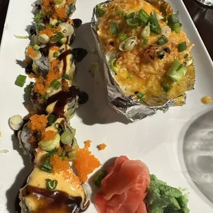 Dynamite Roll and Volcano Roll