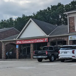 the front of the restaurant