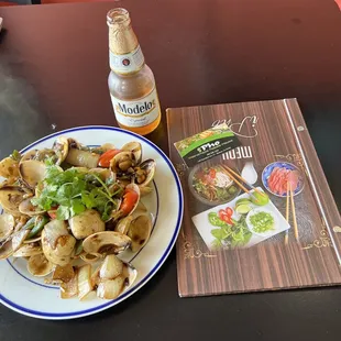 Clams with black bean sauce