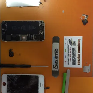 iPhone 5s cracked screen repair el paso tx