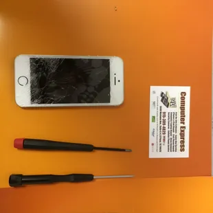 iPhone 5s cracked screen repair el paso tx