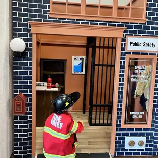 They have a really cool pretend fire department