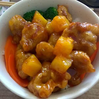 Pineapple Orange Chicken Bowl