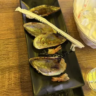 4. Baked Mussel -ok flavor but very little meat on them.
