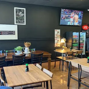 the interior of a restaurant