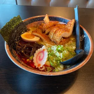 Crispy chicken ramen.