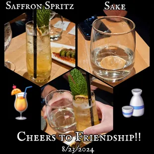 I enjoyed the refreshing mocktail.
