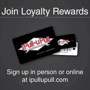 Sign Up For Loyalty Rewards!