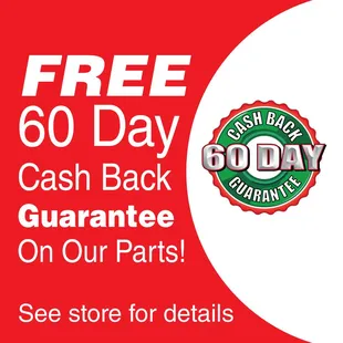 Our Parts Our Guaranteed!