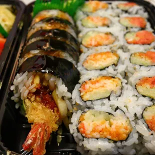 a variety of sushi