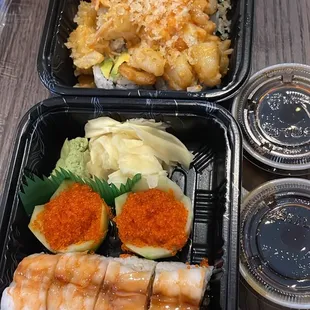 sushi, sashimi, sushi and sashimi, food