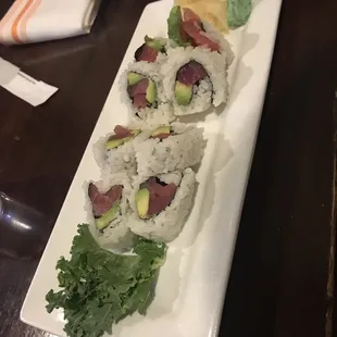Tuna with Avocado roll
