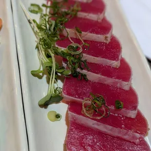 Seared ahi sashimi