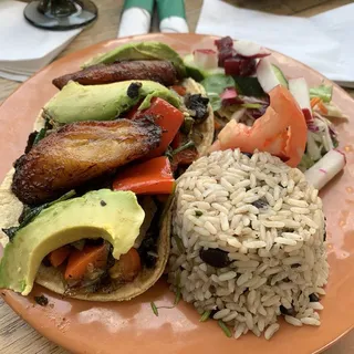 Vegetarian Taco Platter Dinner