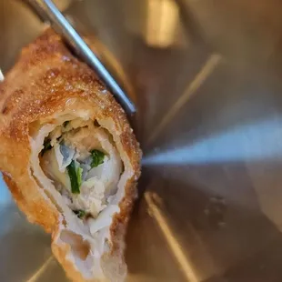 Inside my pan fried mandoo.