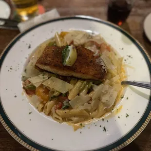 Salmon pasta (weekly special/not always on menu)