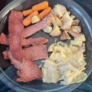 This is half of my St. Patrick's Day corned Beef Dinner! Absolutely delicious!!