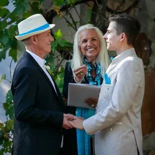 "These rings in their unbroken wholeness are symbols of your union and your love!"