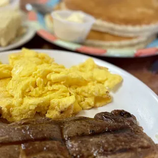 Top Sirloin Steak and Eggs