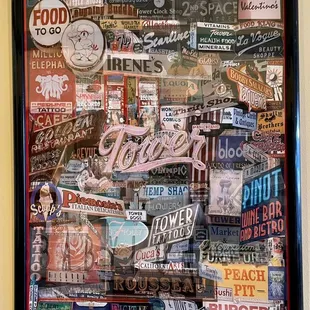 My husbands artwork hanging in Irene&apos;s.  Makes me happy to see!