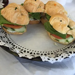 Veggie Croissant Sandwiches
