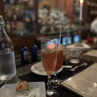 Drinks at the bar