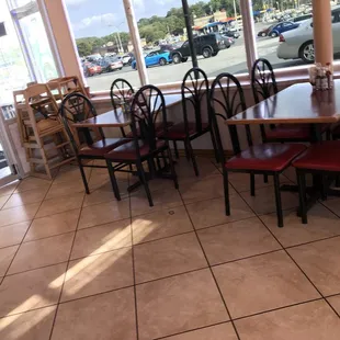 I ordered by phone coming frm work by Metro super tired I decided to eat there. I was told I couldn't by a waitress. The Place was empty.