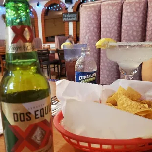 Drinks, salsa, and chips first @Irene's Real Mexican Food