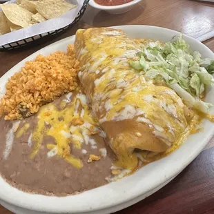 Green Mix Burro Enchilada