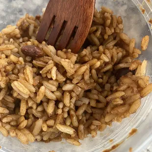 Where are the beans in the rice and peas just call it rice no peas!