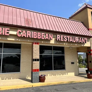 the front of a restaurant