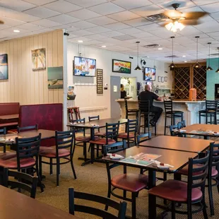 the dining area