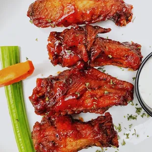 Sugarcane BBQ Wings -- 4 piece