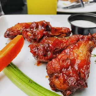 Sugarcane BBQ Wings -- 4 piece
