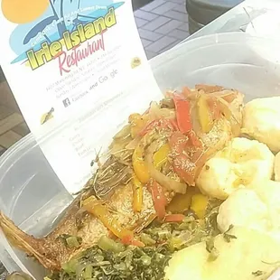 a meal in a plastic container